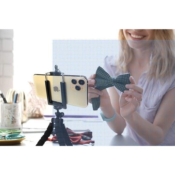 12 Qty - Universal Smartphone Tripod Stand Holder Clip Mount Adapters Support - Picture 9 of 9